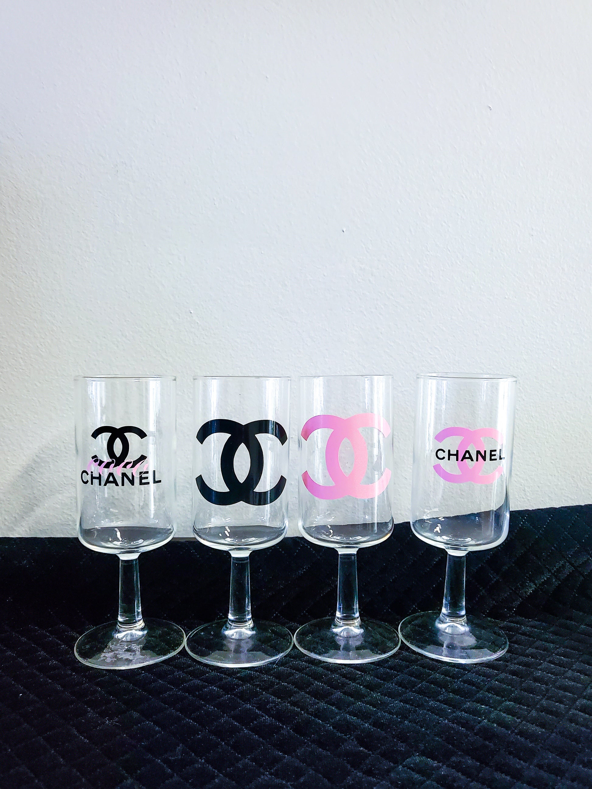 chanel wine glasses